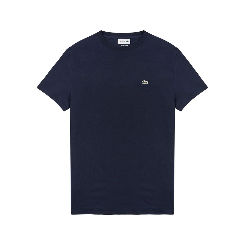Navy Cotton T-shirt - 4