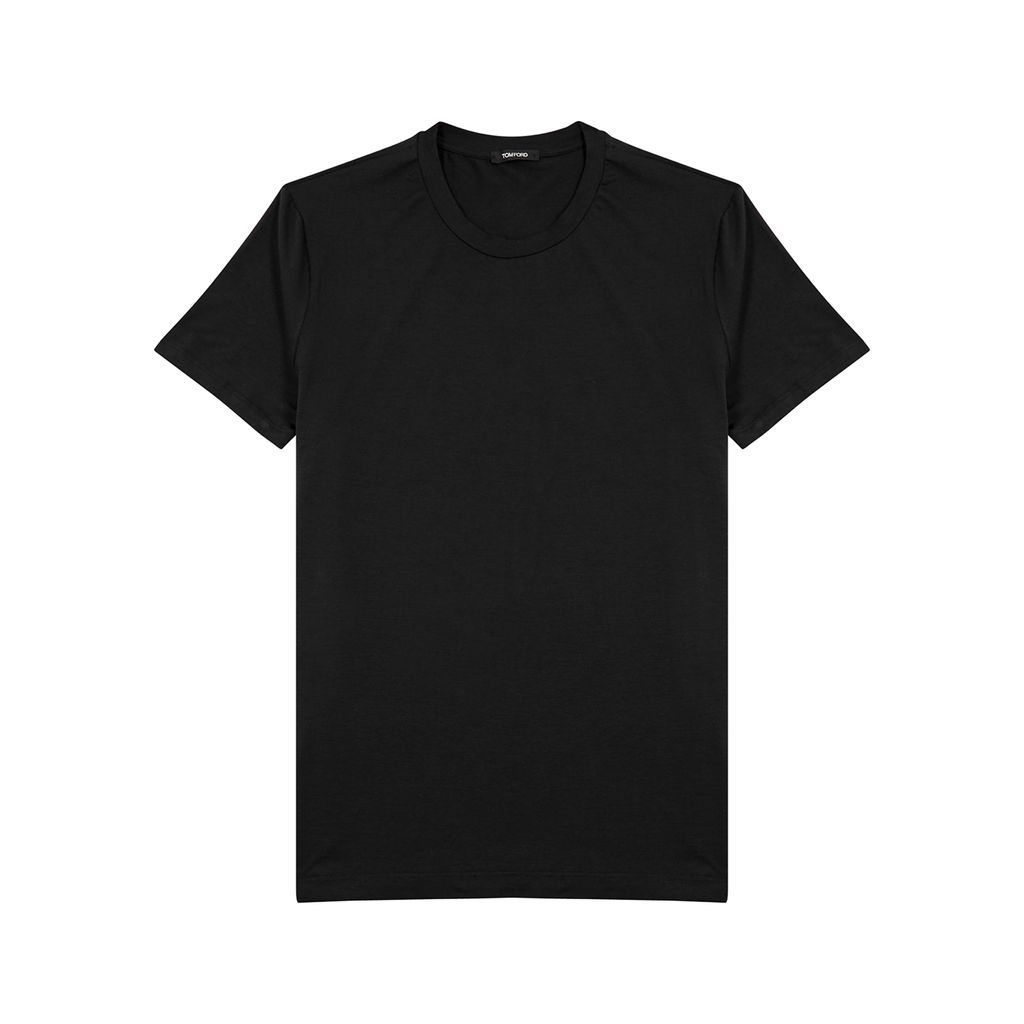 Stretch-jersey T-shirt - Black - L