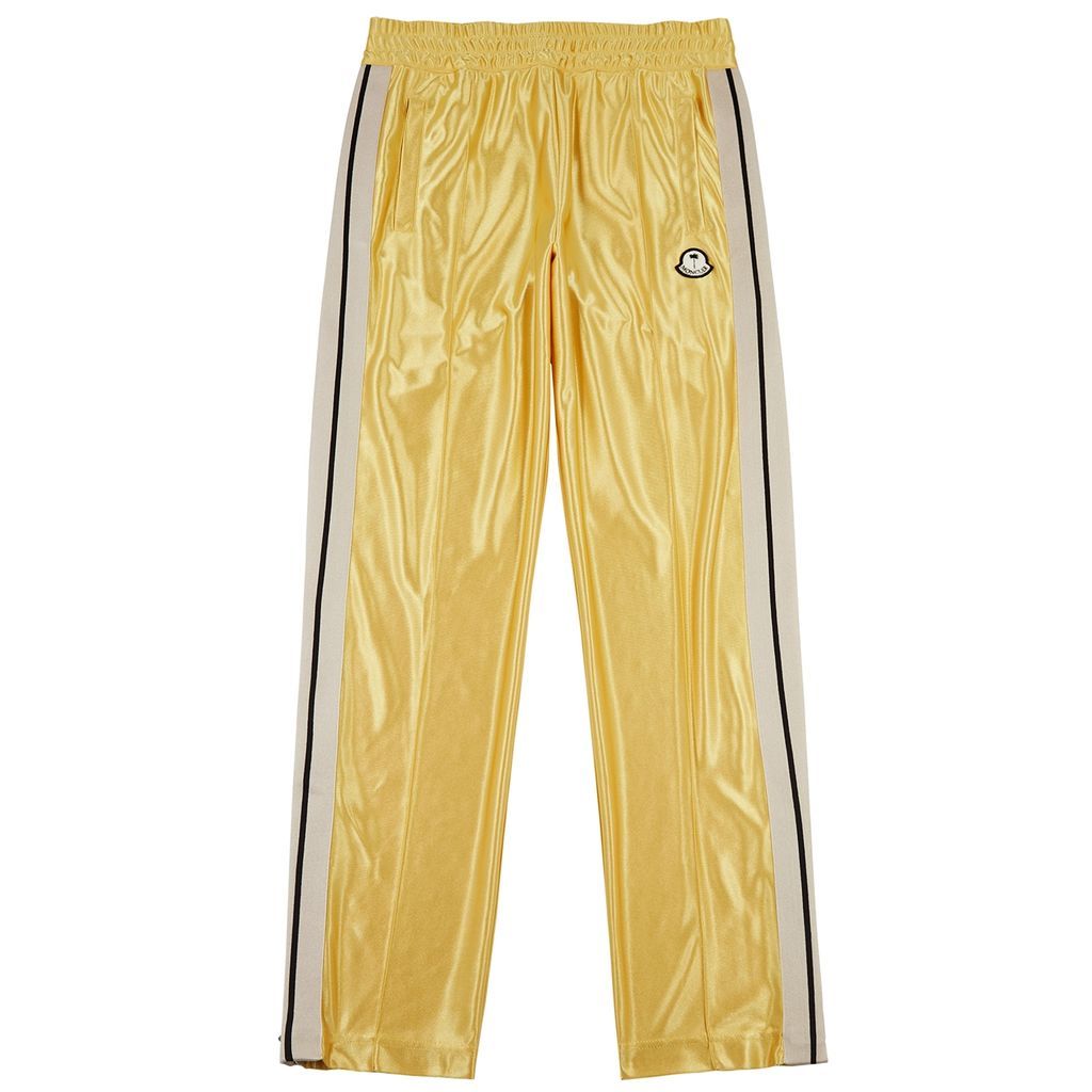 8 Moncler Palm Angels Satin-jersey Track Pants - Yellow - S