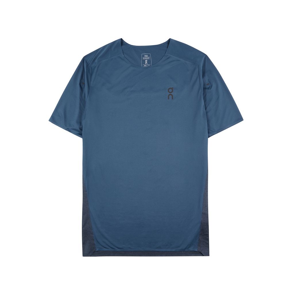 Performance Panelled Jersey T-shirt - Navy - S