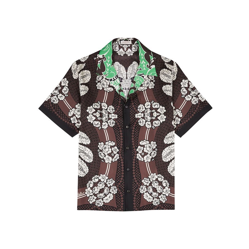 Bandana-print Silk Shirt - Multicoloured - 52