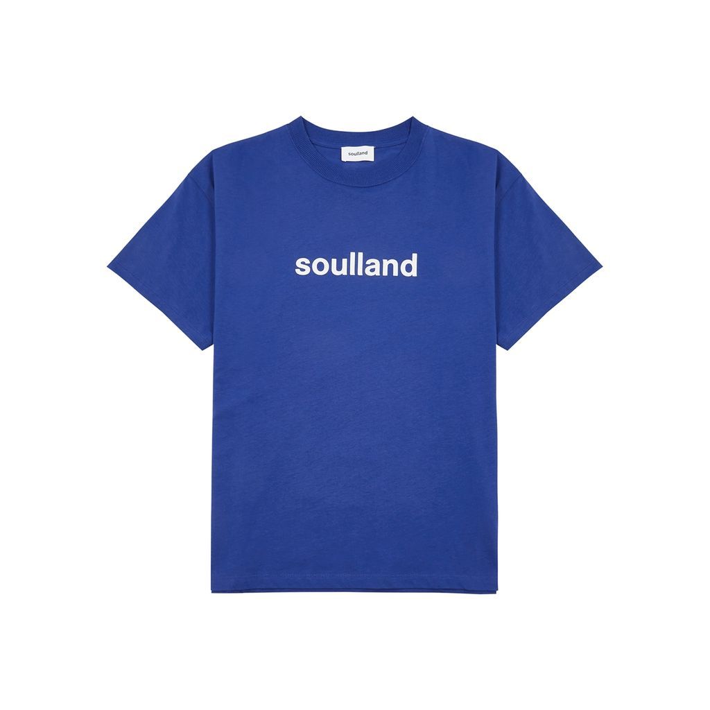 Ocean Logo-print Cotton T-shirt - Blue - S