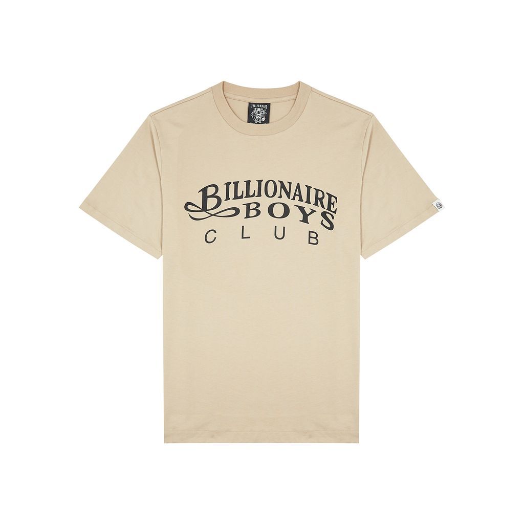 Gentleman Logo Cotton T-shirt - Beige - S