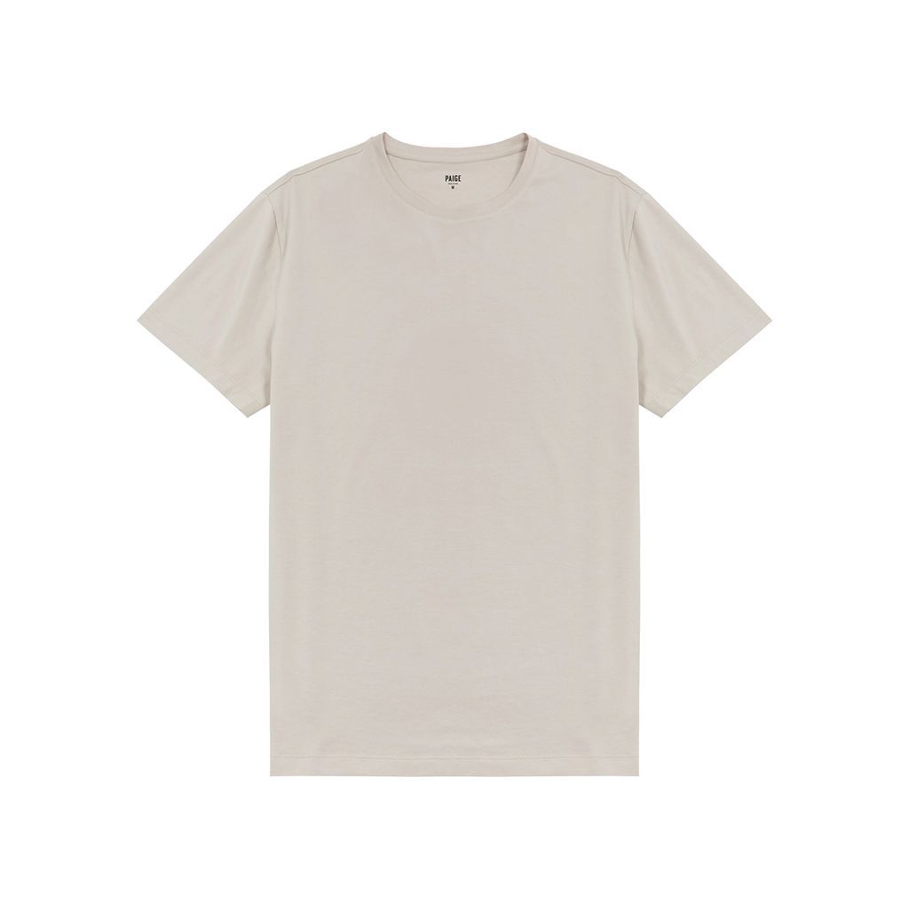 Cash Stretch-cotton T-shirt - Cream - L