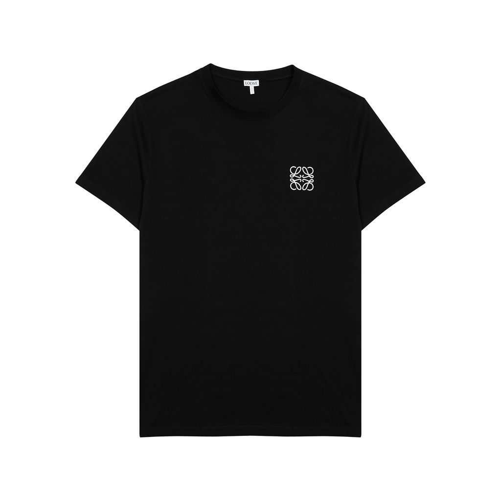 Anagram Logo Cotton T-shirt - Black
