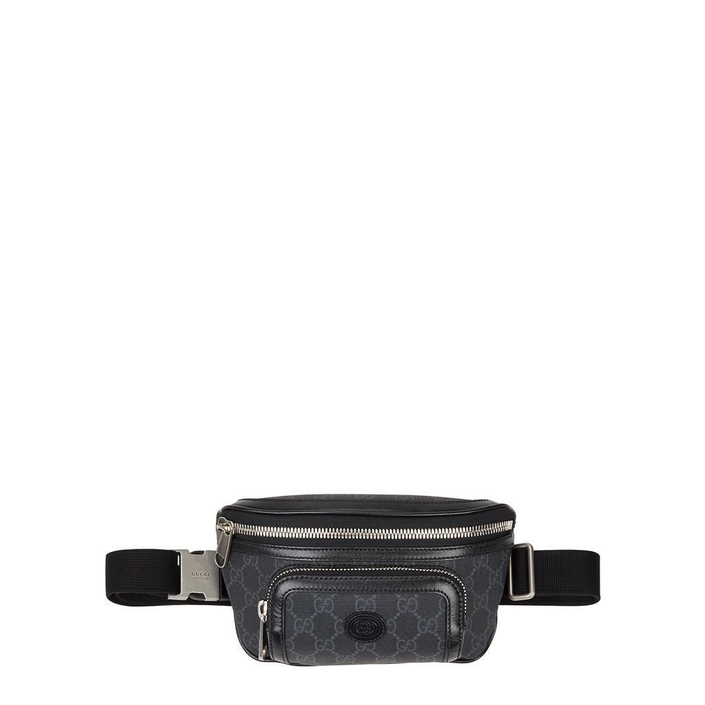 GG Retro Monogrammed Belt Bag - Black