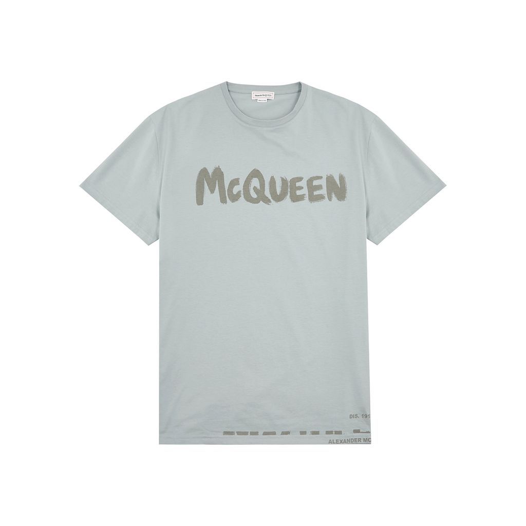 Logo-print Cotton T-shirt - Grey - M