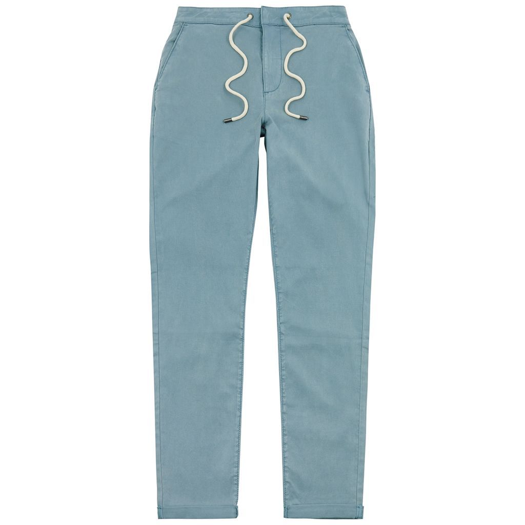 Fraser Stretch-jersey Trousers - Light Blue - W34