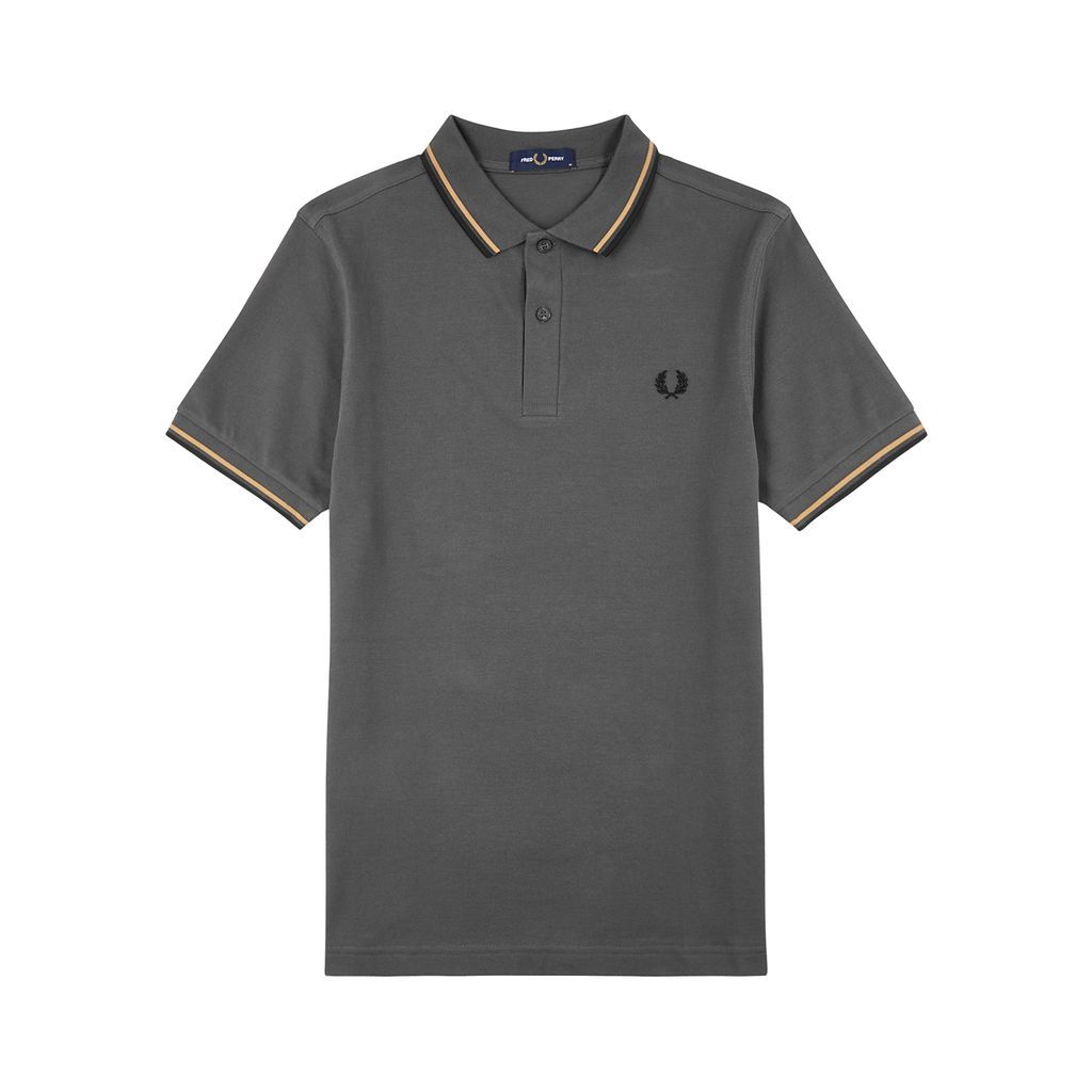 Cotton Polo Shirt - Grey - S