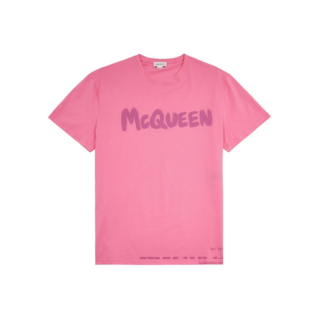Logo-print Cotton T-shirt - Pink - L