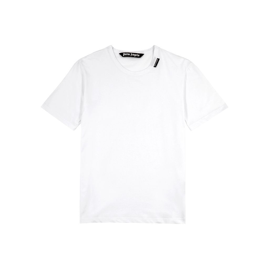 Essential Logo Stretch-cotton T-shirt - White And Black - L