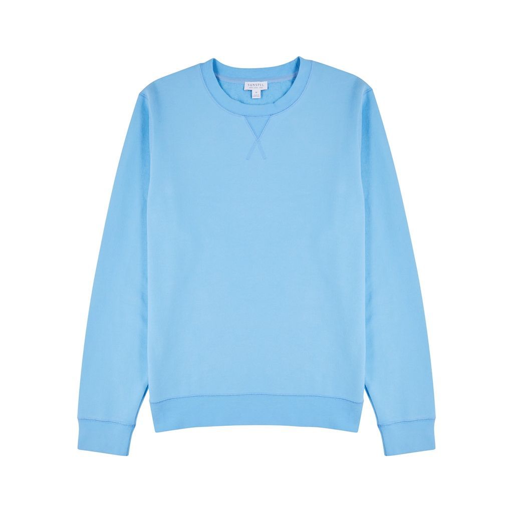 Cotton Sweatshirt - Light Blue - M