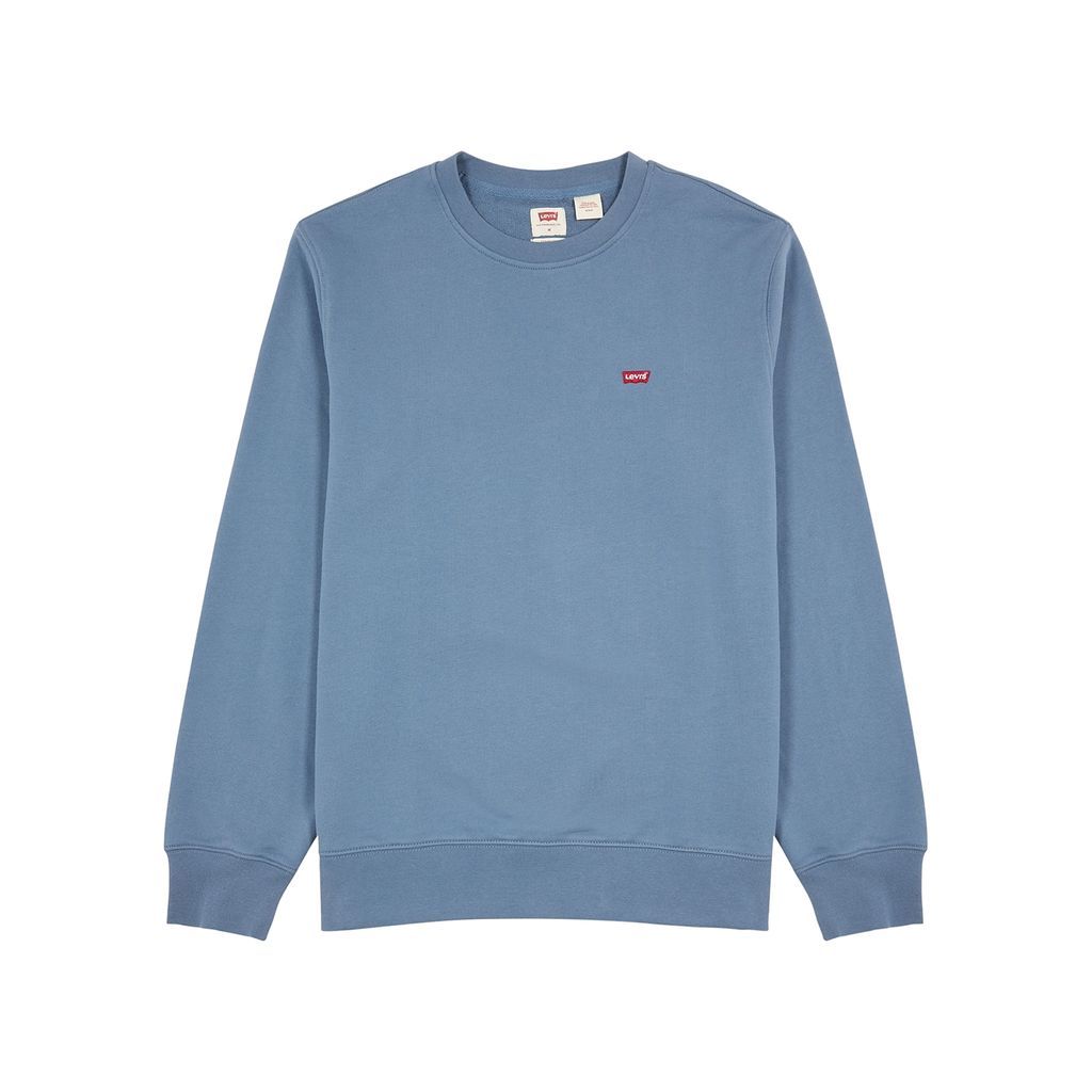 Cotton Sweatshirt - Blue - XL
