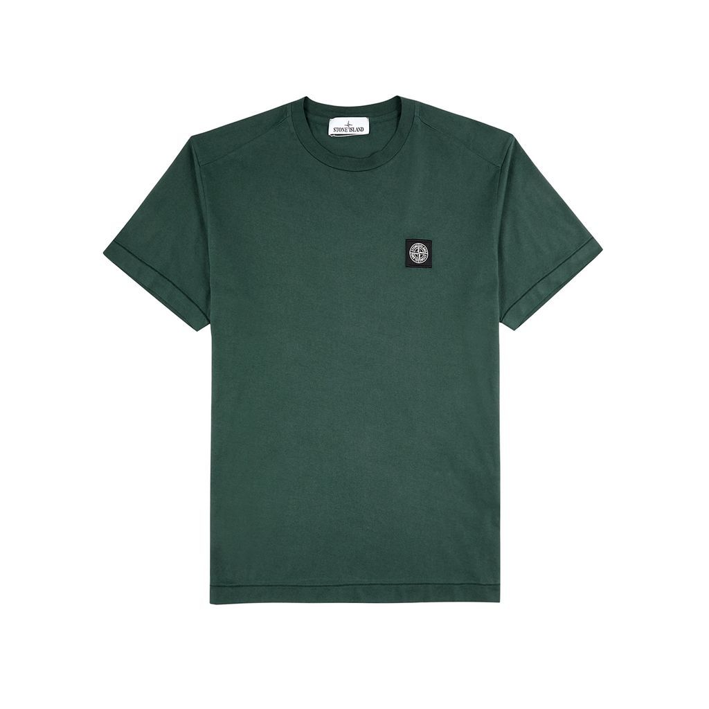 Logo Cotton T-shirt - Dark Green - M