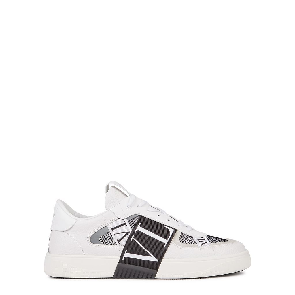 Valentino Garavani VL7N White Leather Sneakers - White And Black - 9