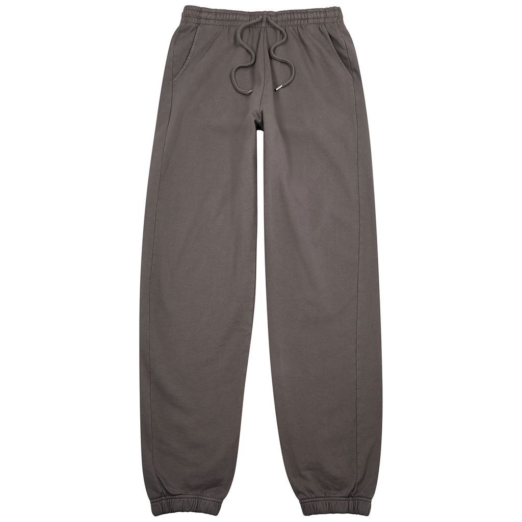 Grey Cotton Sweatpants - L