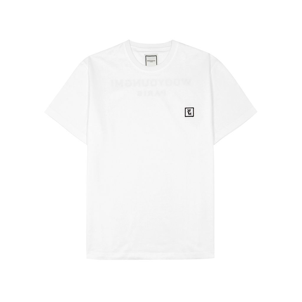 Logo Cotton T-shirt - White And Black - 48