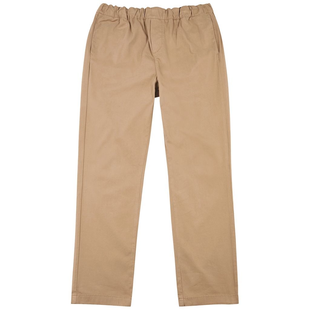 Luxe Performance Brushed Cotton-blend Chinos - Beige - S