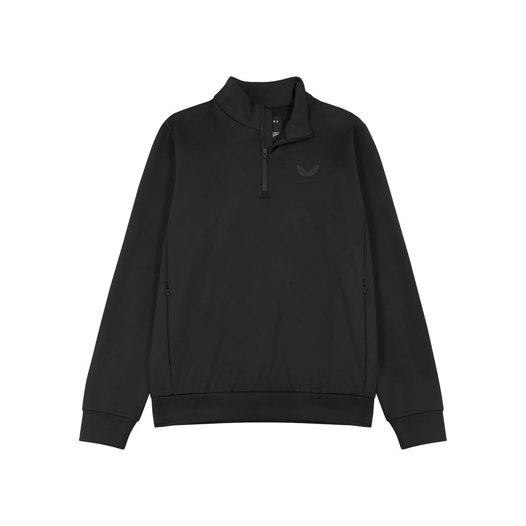 Garcia Half-zip Neoprene Sweatshirt - Black - M