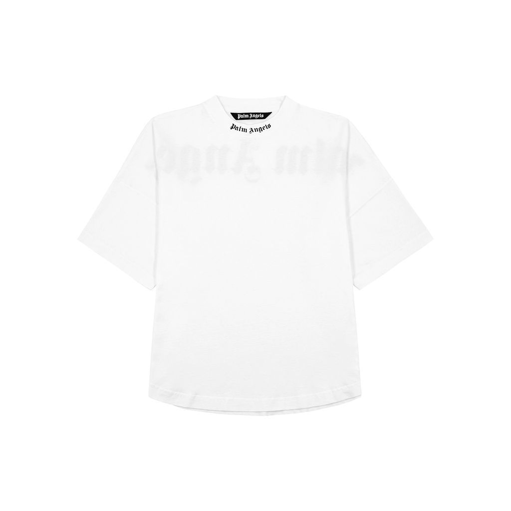 Logo-print Cotton T-shirt - White And Black - S