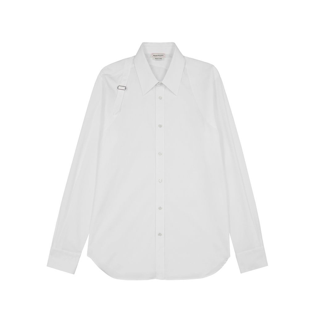 Harness Stretch-cotton Shirt - White - 15.5