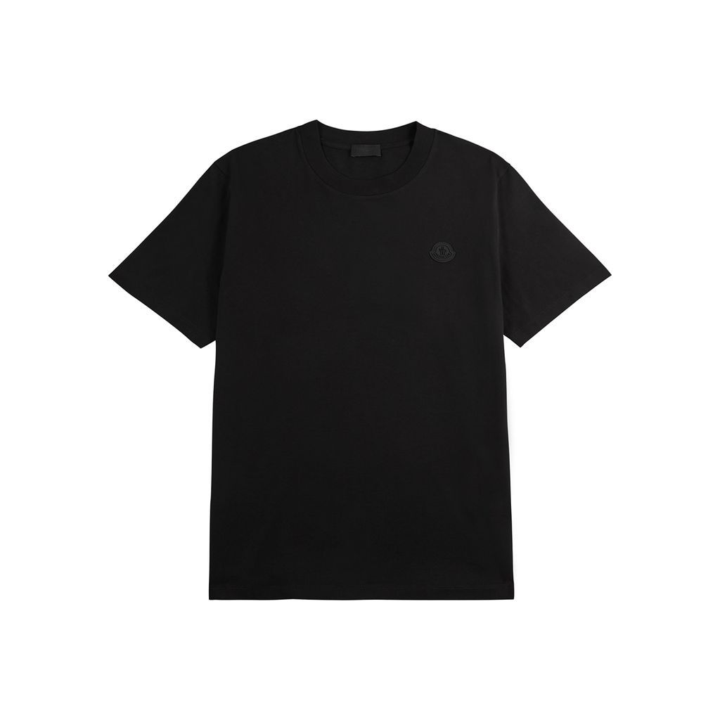 Logo Cotton T-shirt - Black - XL