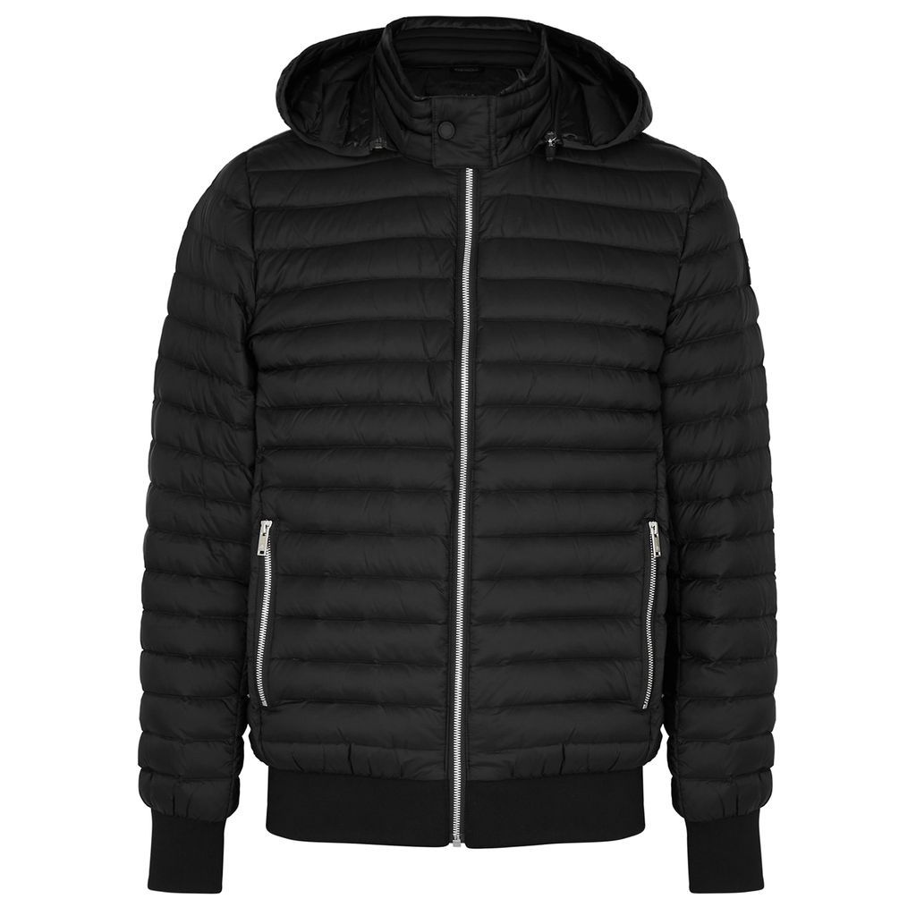 Air Down Quilted Shell Jacket - Black - L