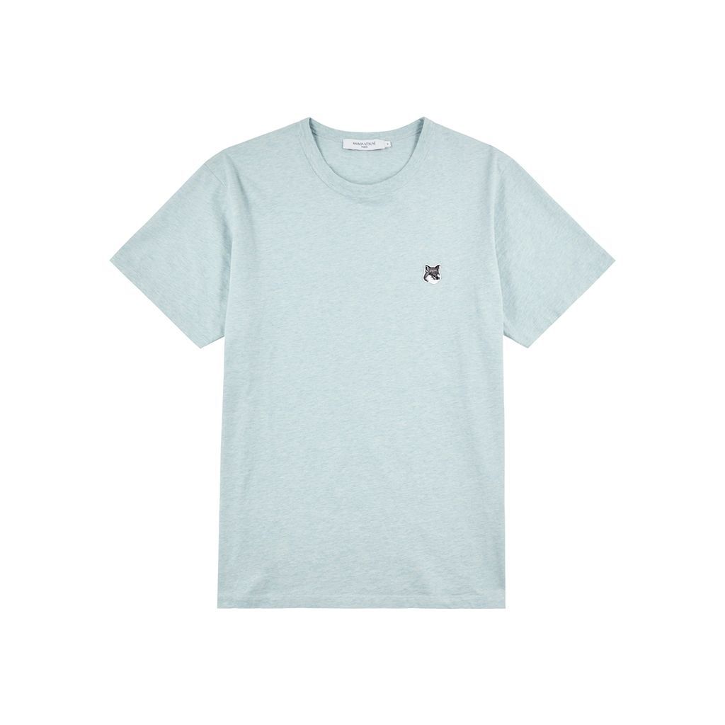 Logo Cotton T-shirt - Light Blue - L