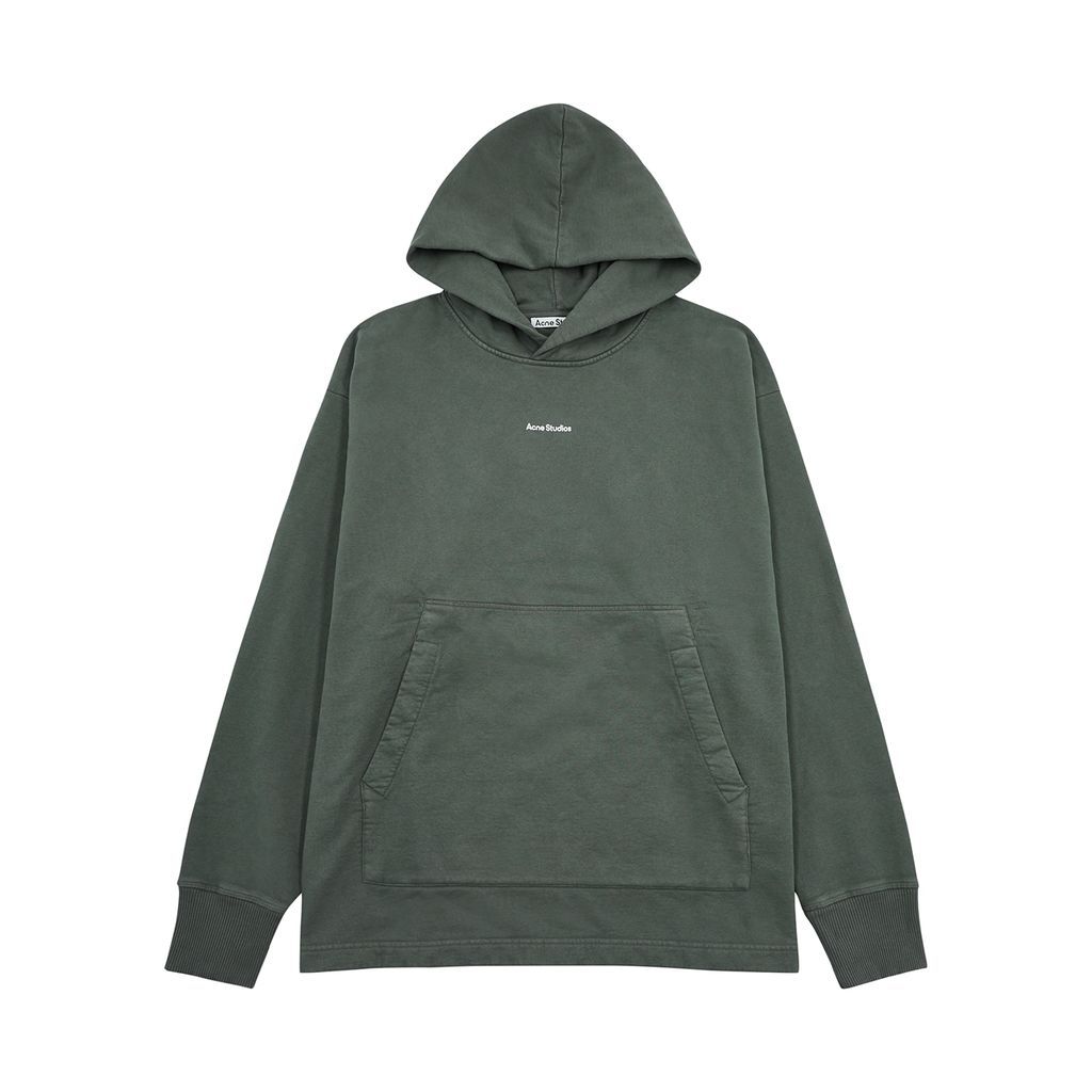 Franklin Hooded Cotton Sweatshirt - Green - M