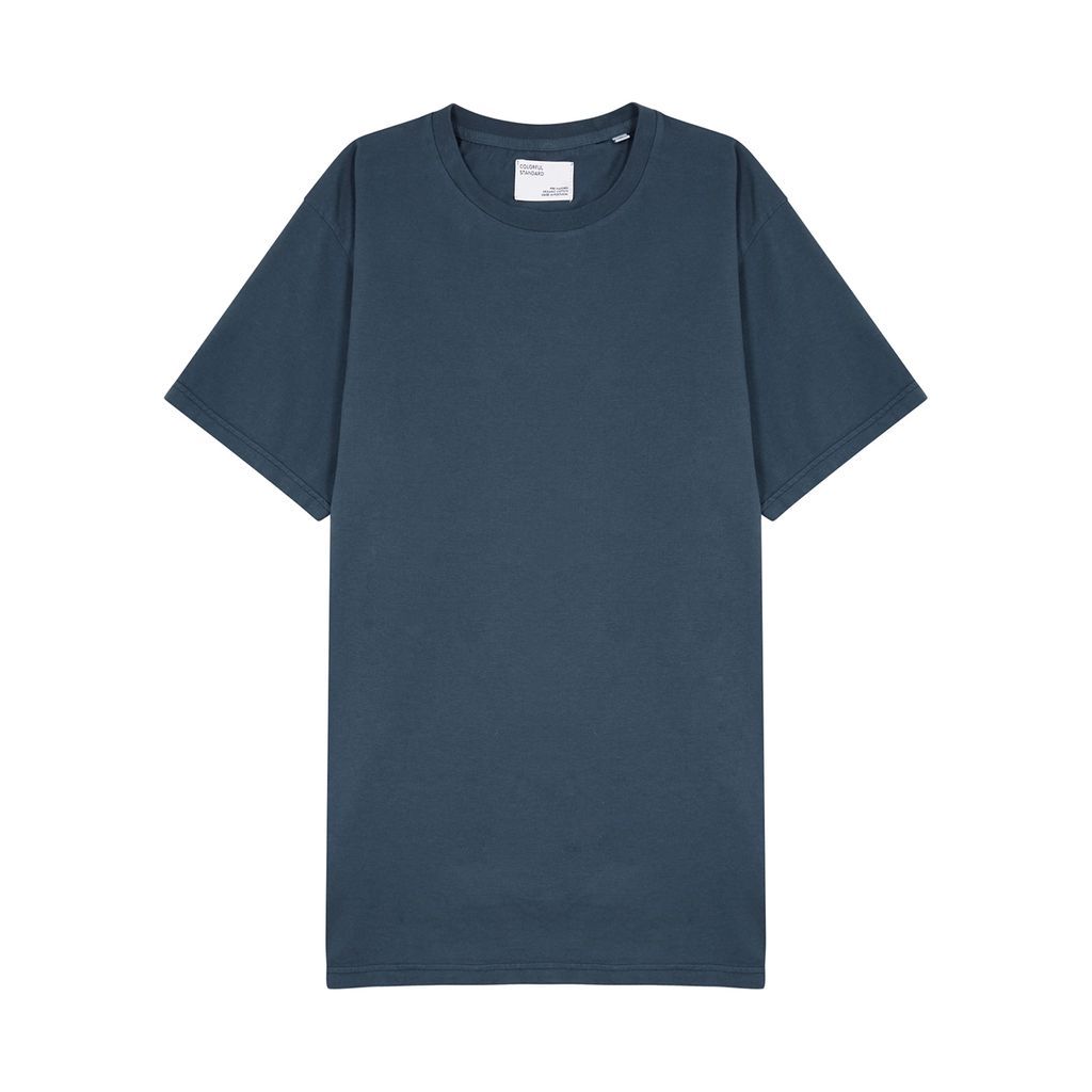 Cotton T-shirt - Blue - S