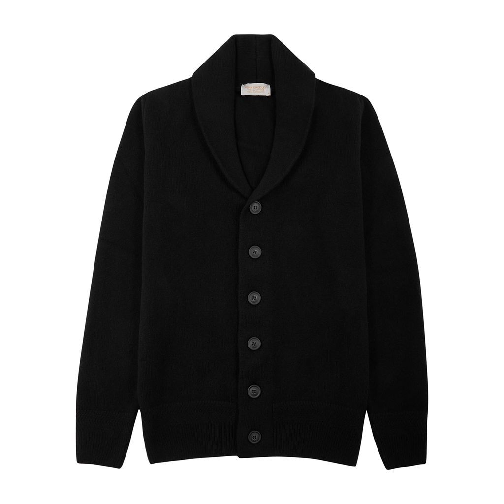 Cullen Wool And Cashmere-blend Cardigan - Black - XL