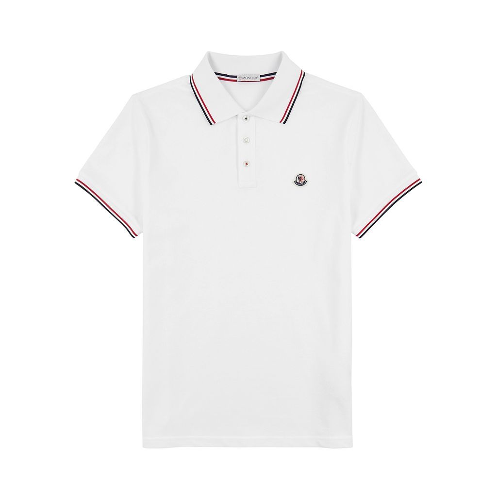 Piqué Cotton Polo Shirt - White - XL