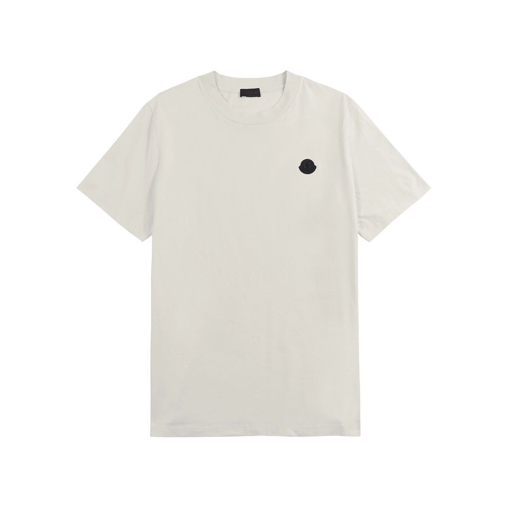 Logo Cotton T-shirt - Light Grey - XL