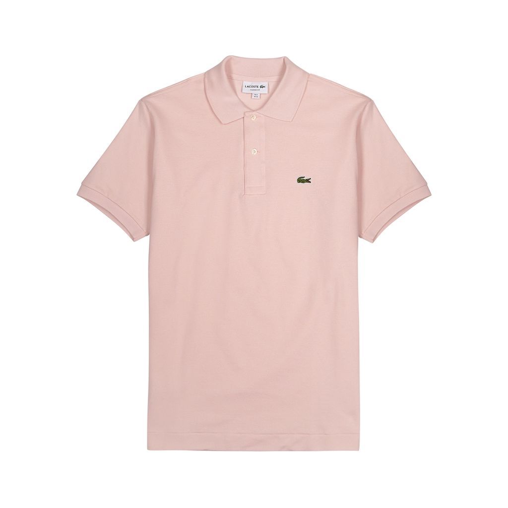 Light Pink Piqué Cotton Polo Shirt - 5