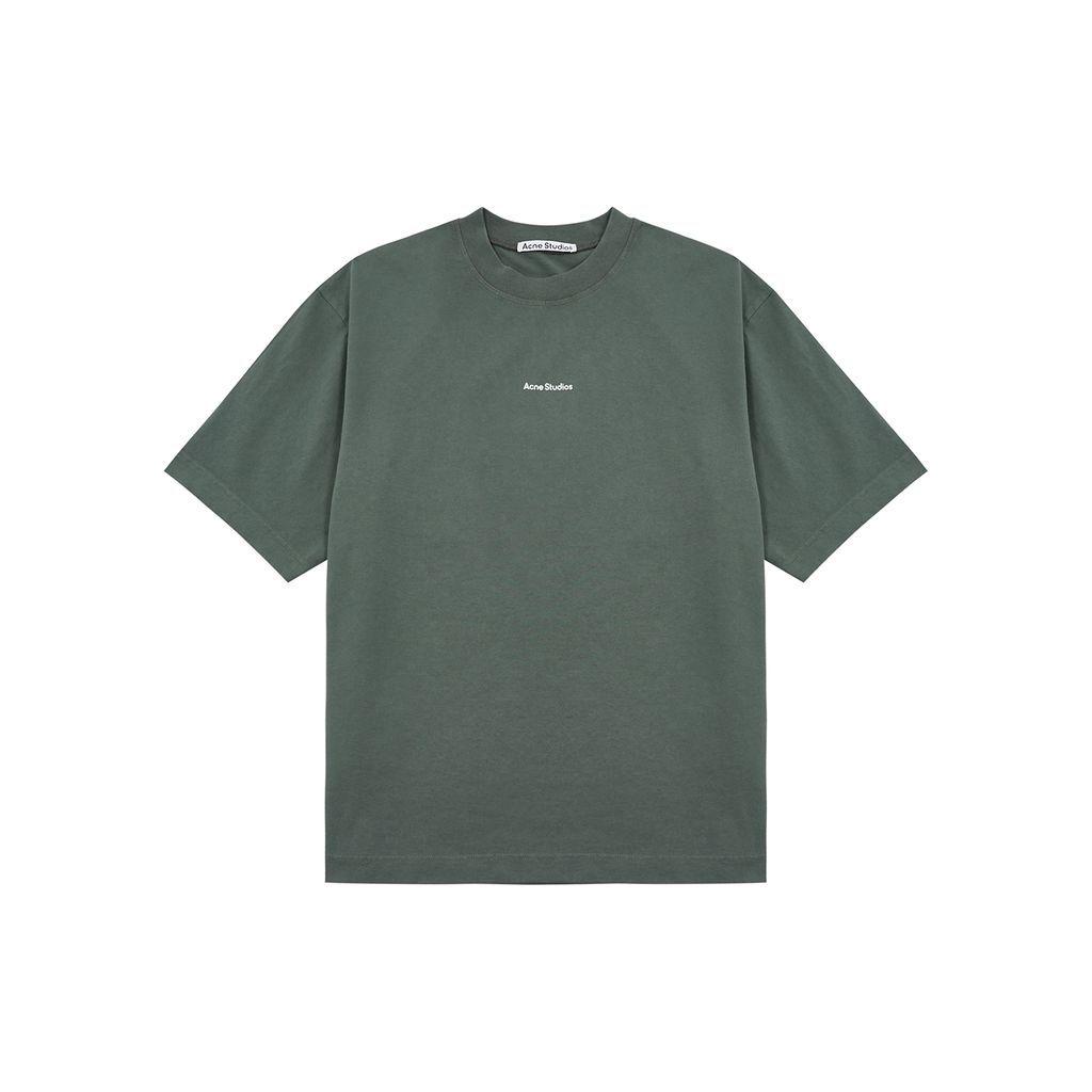 Extorr Logo Cotton T-shirt - Green - L