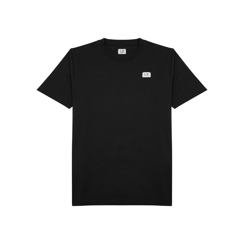 Logo Cotton T-shirt - Black - XL