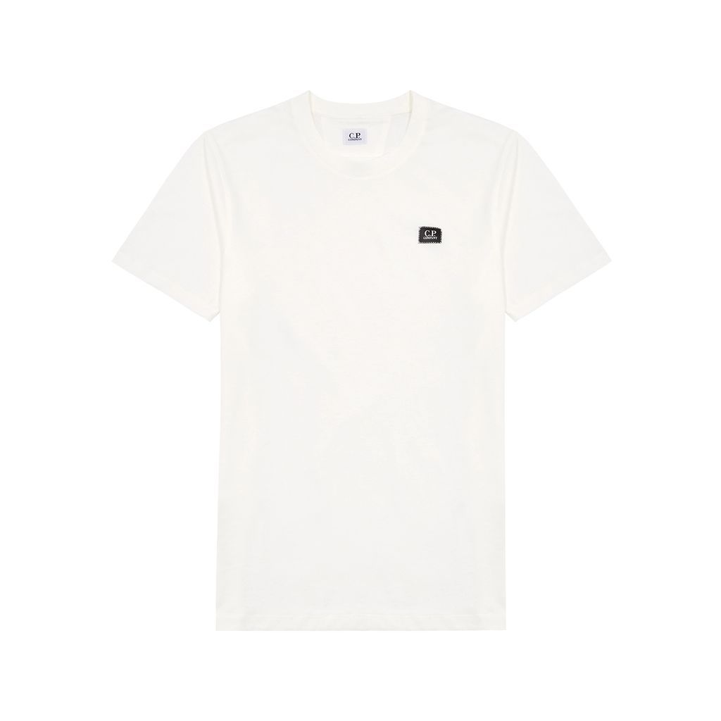 Logo Cotton T-shirt - Cream - M