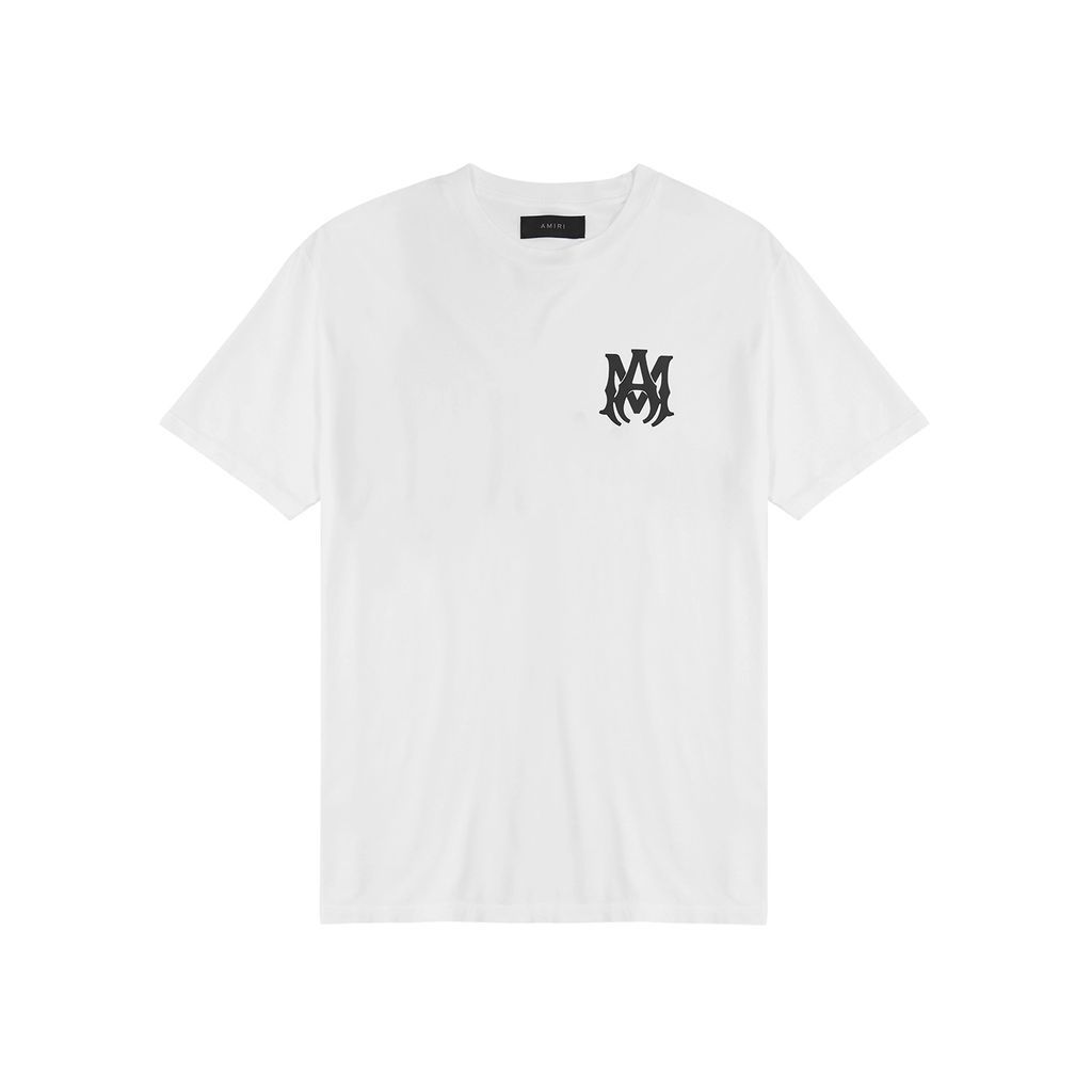 Logo-print Cotton T-shirt - White And Black - L