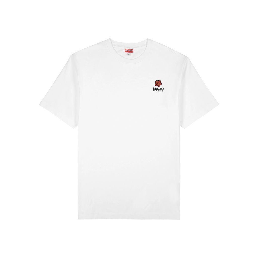 Boke Logo-embroidered Cotton T-shirt - White - M