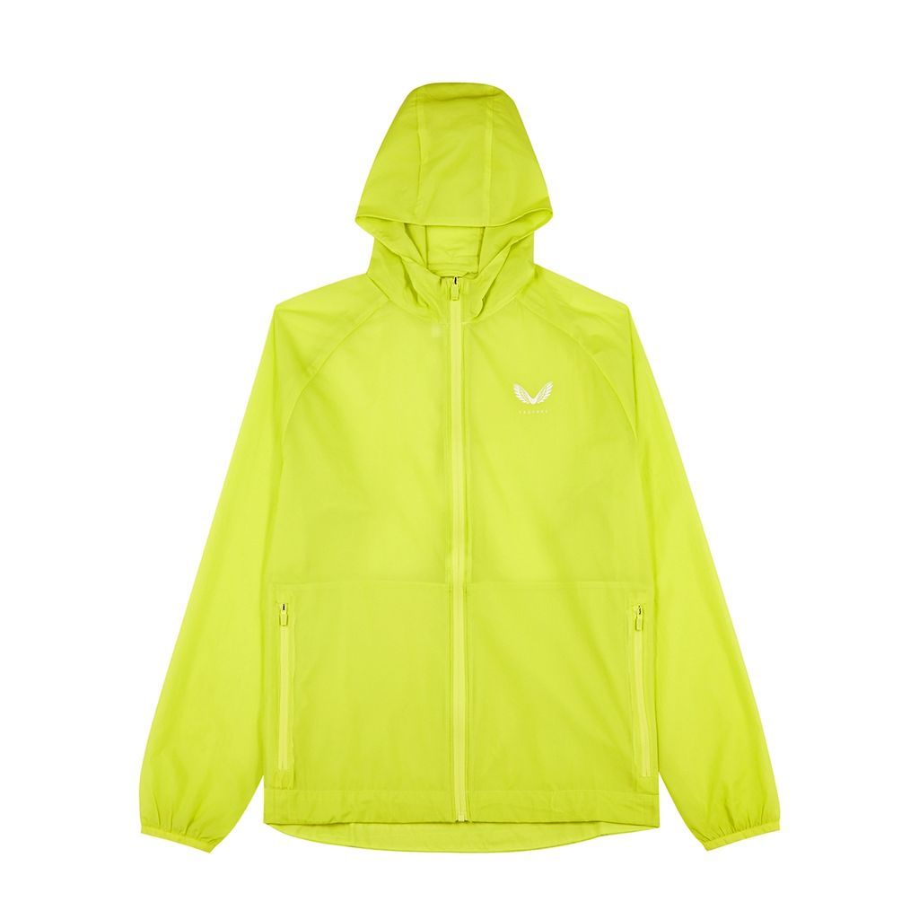 Flyweight Hooded Ripstop Shell Jacket - Yellow - L