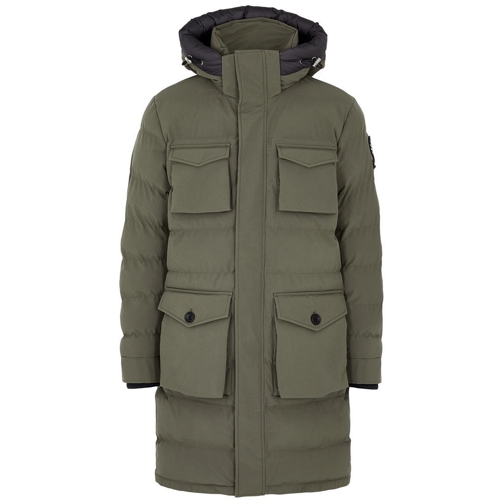 Branksome Quilted Shell Coat - Khaki - S