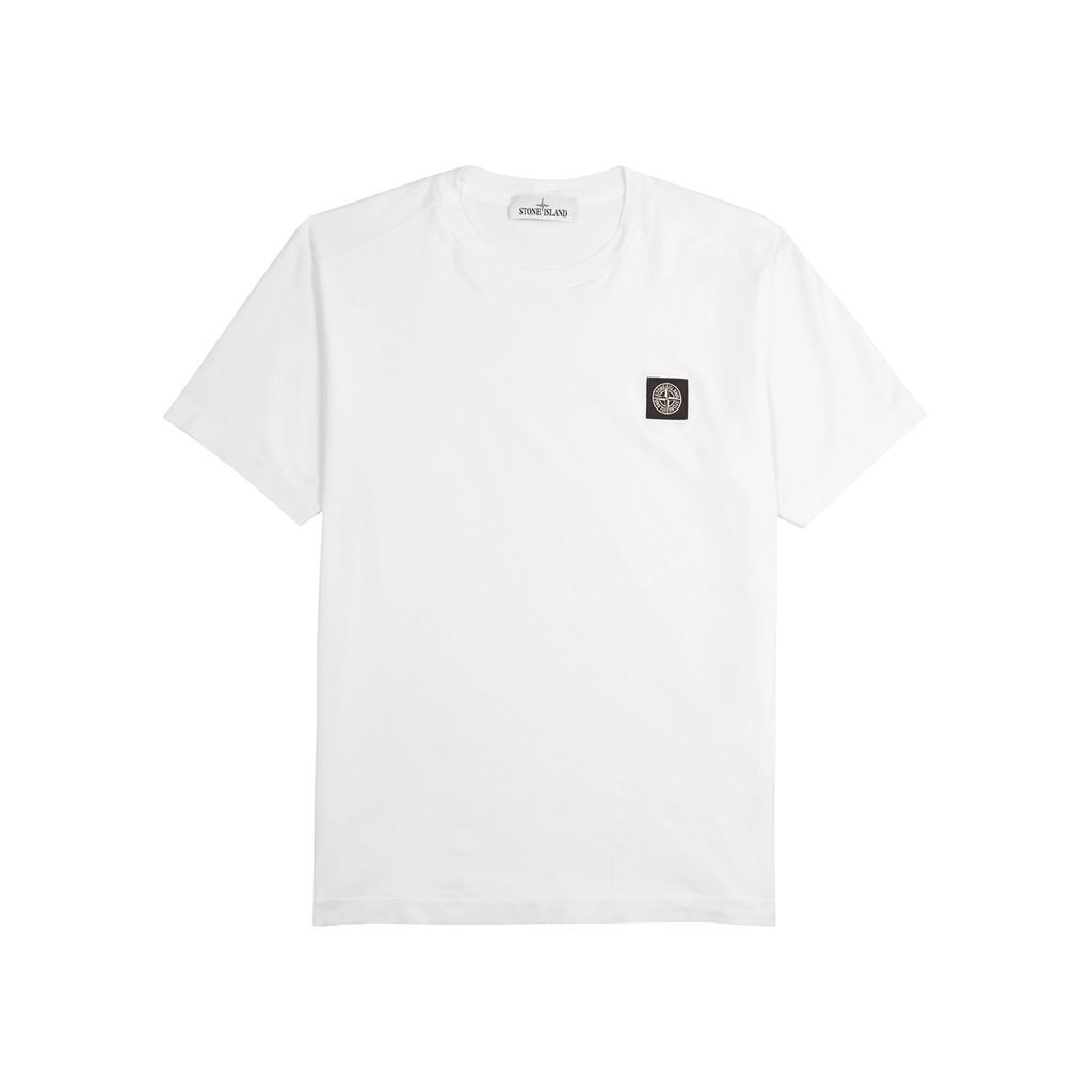 Logo Cotton T-shirt - White - L