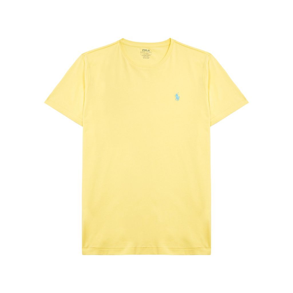Logo-embroidered Cotton T-shirt - Yellow - L