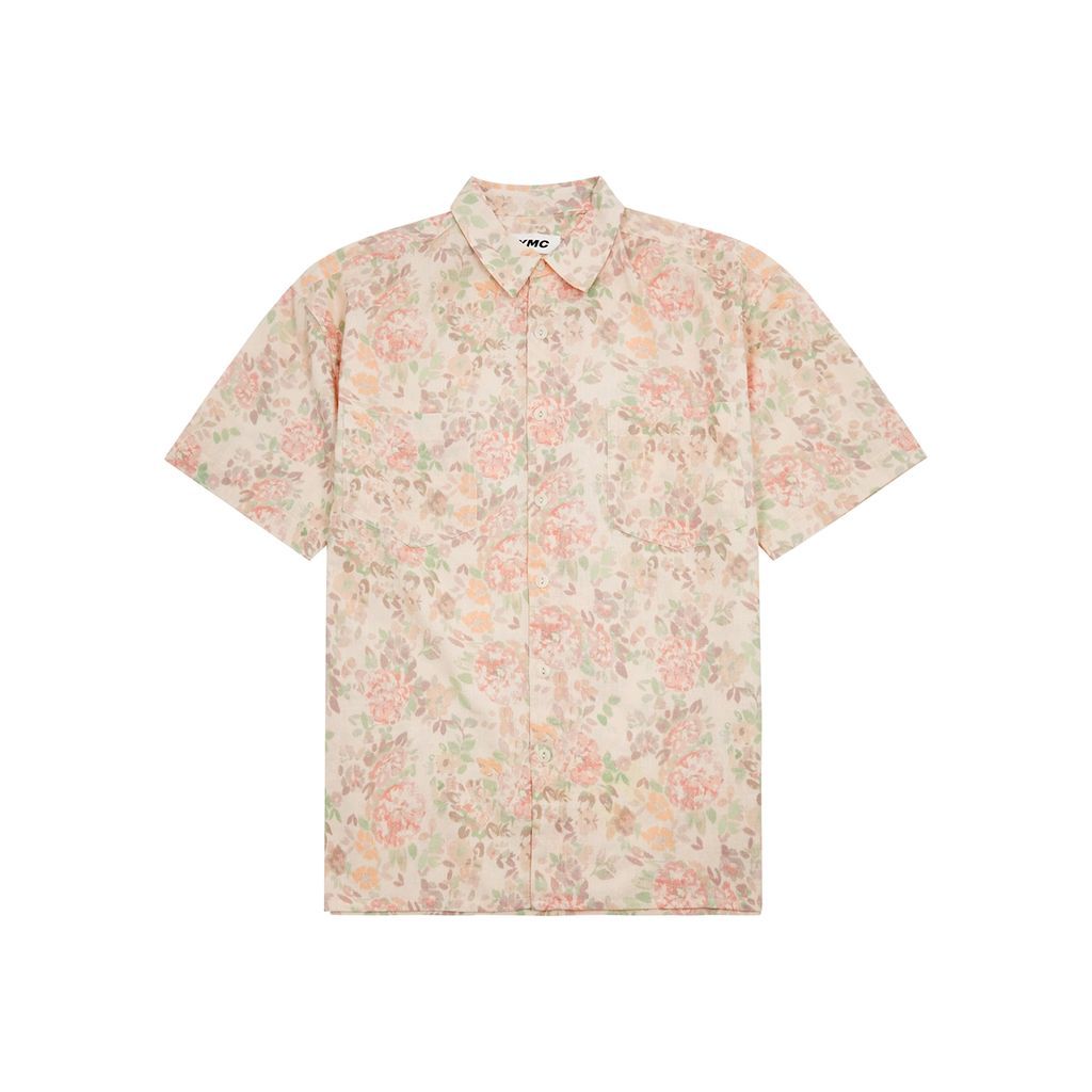 Mitchum Floral-print Cotton-blend Shirt - Pink - L