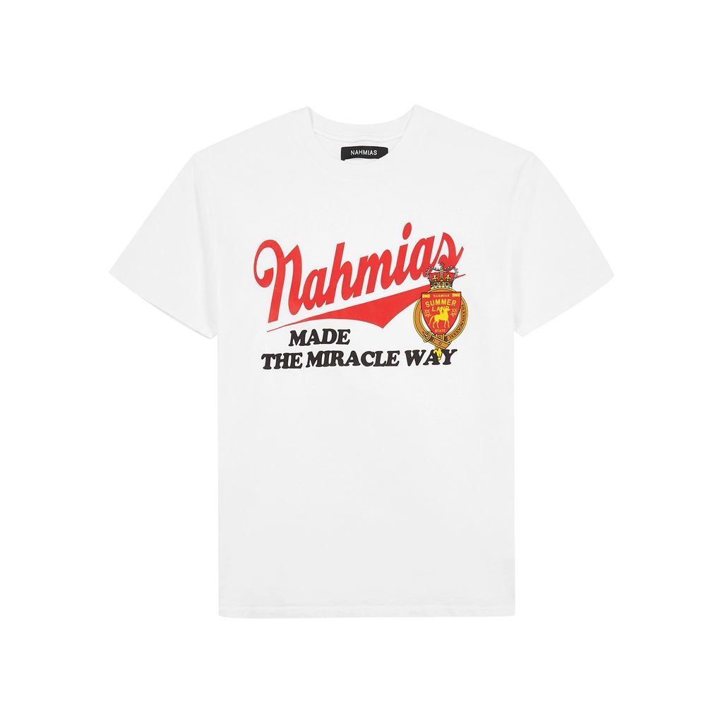 Miracle Way Logo Cotton T-shirt - White - XL
