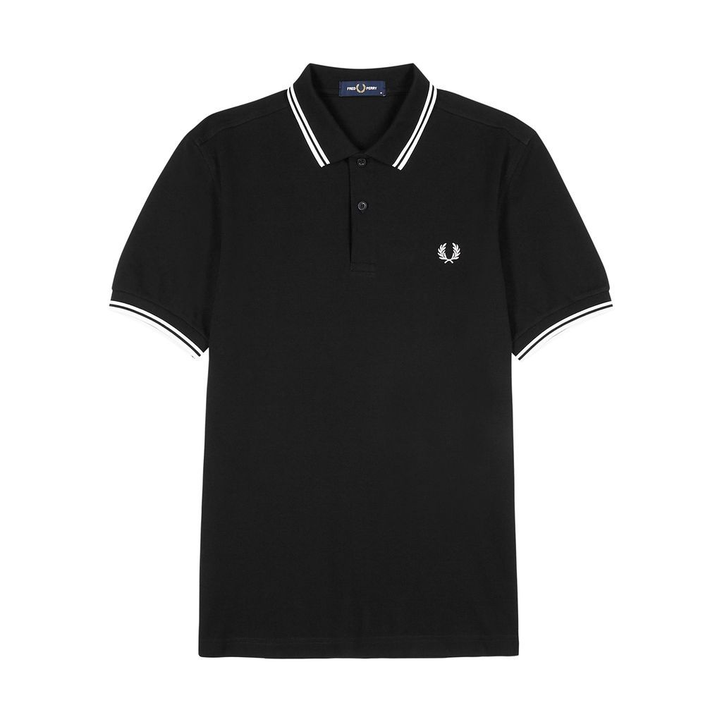 M3600 Black Piqué Cotton Polo Shirt - S