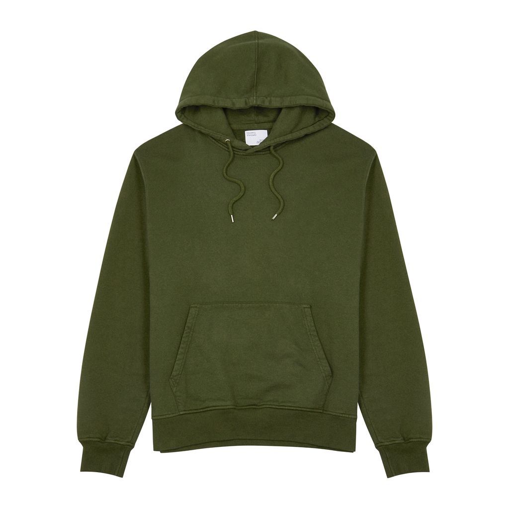 Green Hooded Cotton Sweatshirt - Xxl
