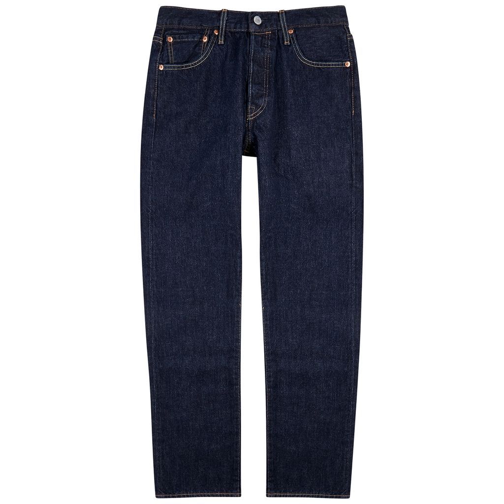 501 Dark Blue Straight-leg Jeans - W33