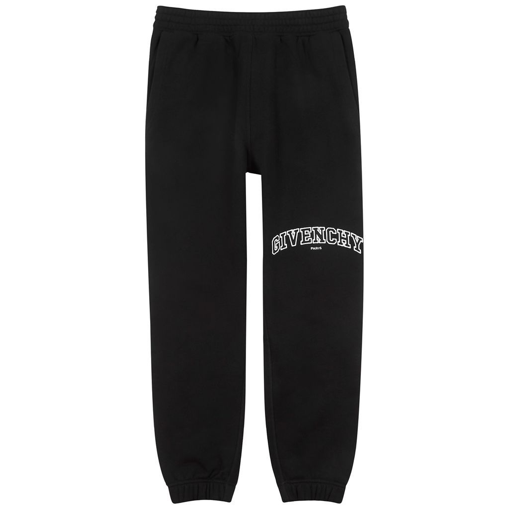 College Black Logo Cotton Sweatpants