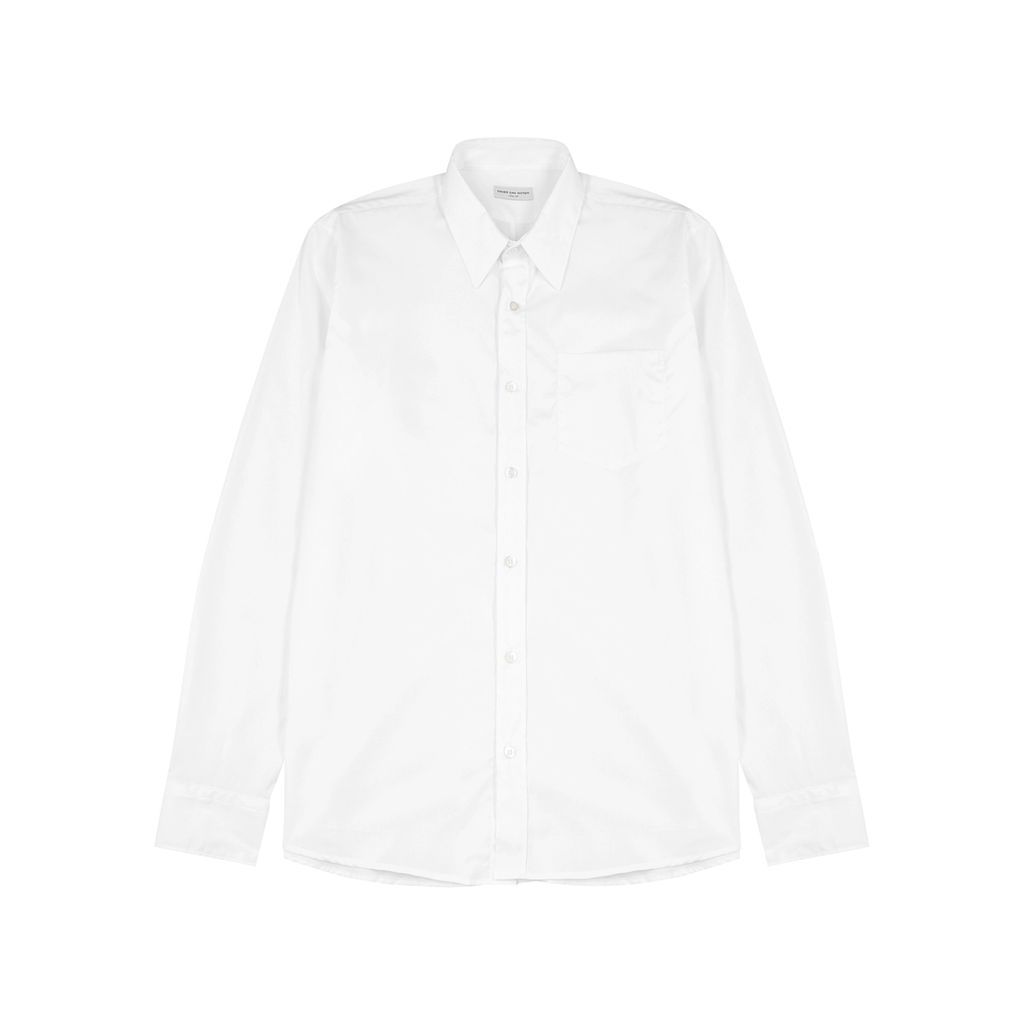 Corbino Cotton-poplin Shirt - White - 46